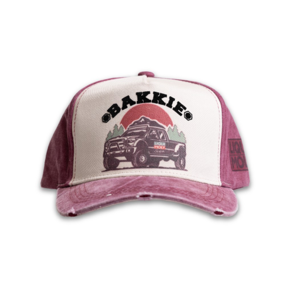 Bakkie Red Single Curved Cap