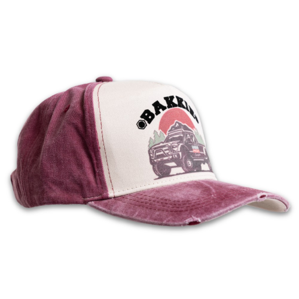Bakkie Red Single Curved Cap
