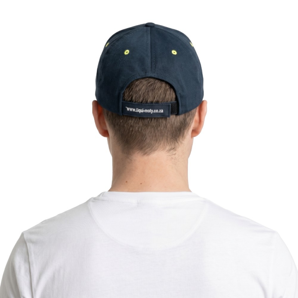 LM Cap – Petrol Head Curved Yellow/Navy