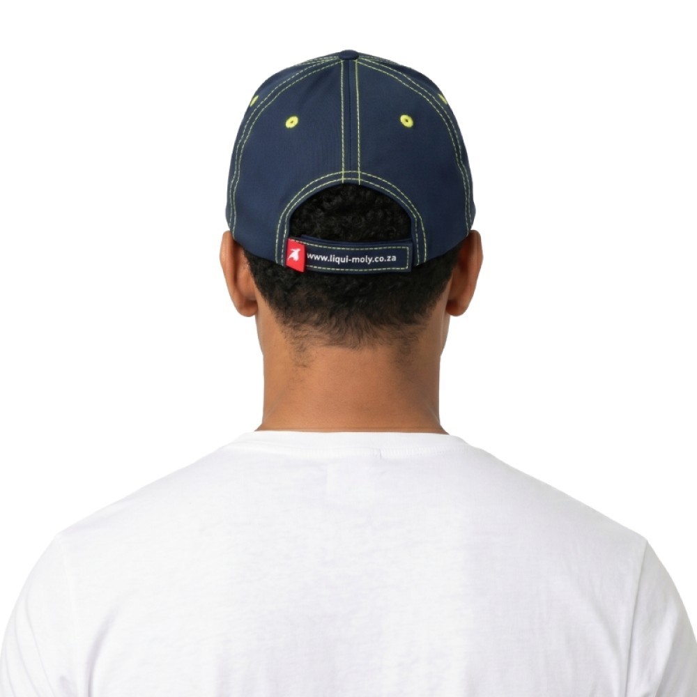 Racing Neon Navy Curved Cap