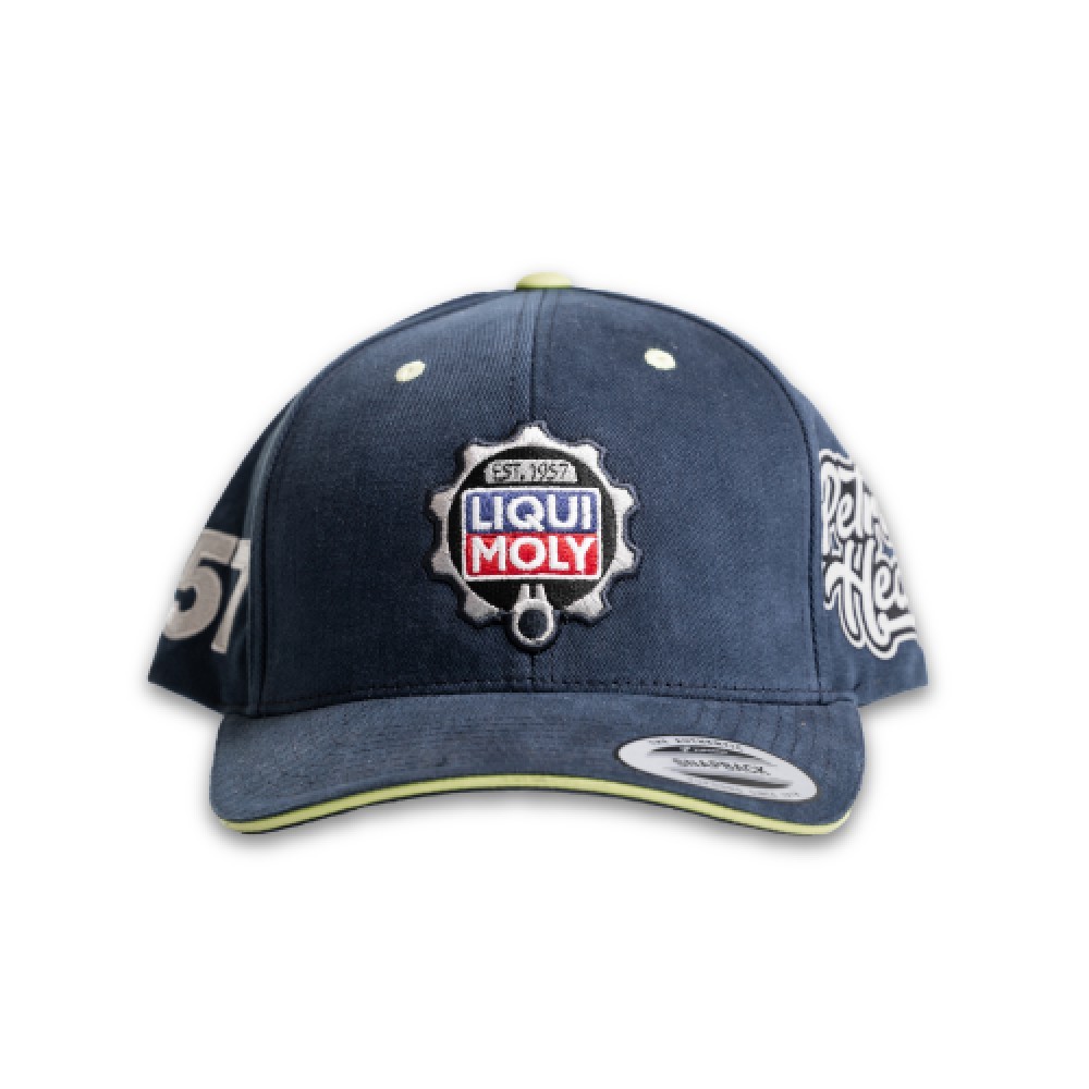 LM Cap – Petrol Head Curved Yellow/Navy